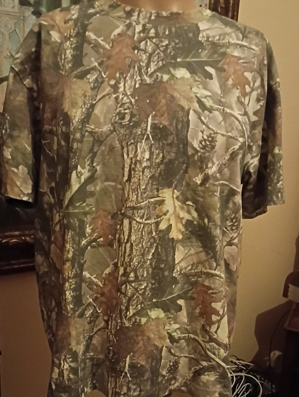 PacSun Men's Realtree-Inspired Camo Short Sleeve Tee - Green/Brown